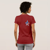 USAダイアモンズレディースTシャツ Tシャツ (裏面フル)