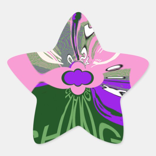 USAチェンジアートプリント 星シール (正面)