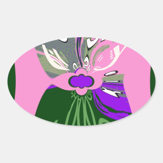 USAチェンジアートプリント 楕円形シール (正面)