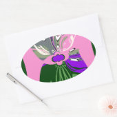 USAチェンジアートプリント 楕円形シール (封筒)