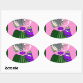 USAチェンジアートプリント 楕円形シール (シート)