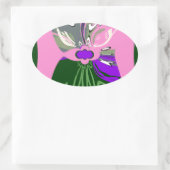 USAチェンジアートプリント 楕円形シール (バッグ)