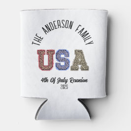 USAチータプリントパーソナライズされた懇親会名 缶クーラー