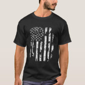 USAディストressedフラグ Tシャツ (正面)