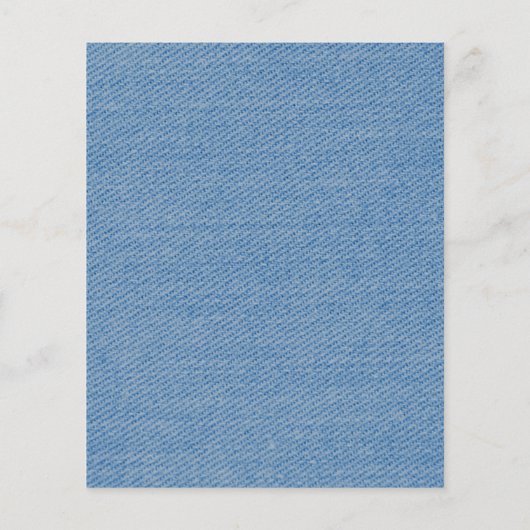 USAデニムをテーマにした女子卒業パーティー招待状 チラシ (裏面)