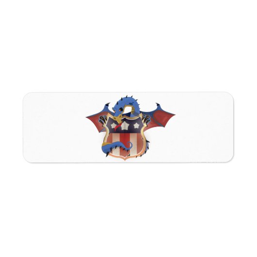 USAドラゴン ビンテージシールド ラベル (正面)