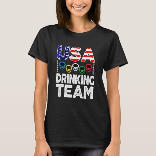 Usaドリンクチームビールパーティー Tシャツ (正面)
