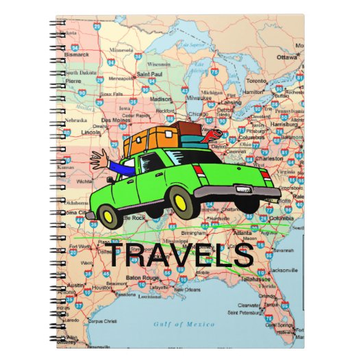 USAハイウェイマップトラベルプランナー ノートブック (正面)