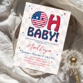 USAハッピーフェイス グルービーな愛国心溢れるOh Baby ショー 招待状