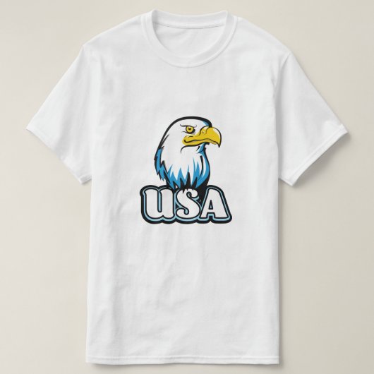 USAバルドイーグル(限定版ブルー) Tシャツ (デザイン正面)