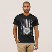 USAパトリオットポメラニア犬ドッグUSペット Tシャツ (正面フル)