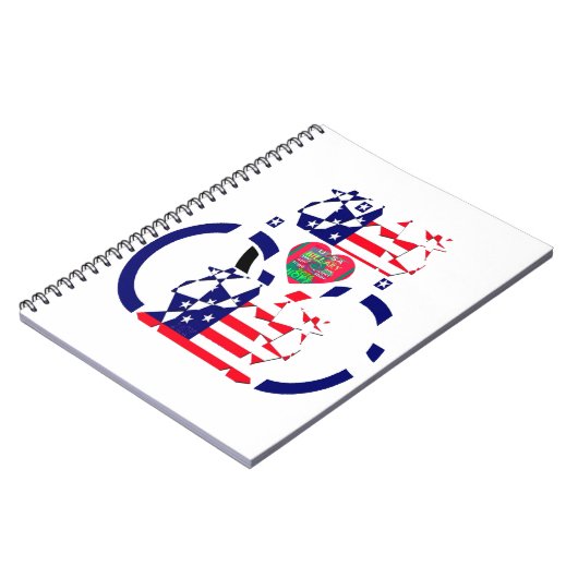 USAビューティフルアメージング文字ラブリーハートカラーズアート ノートブック (左側)