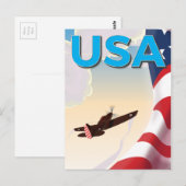 USAビンテージ第二次世界大戦ポスター ポストカード (正面/裏面)