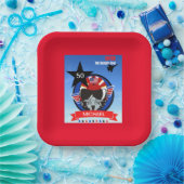 USAファイタージェットパイロット誕生日パーティー紙プレート ペーパープレート (パーティー)