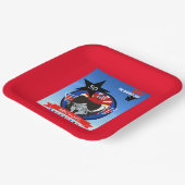 USAファイタージェットパイロット誕生日パーティー紙プレート ペーパープレート (傾斜あり)