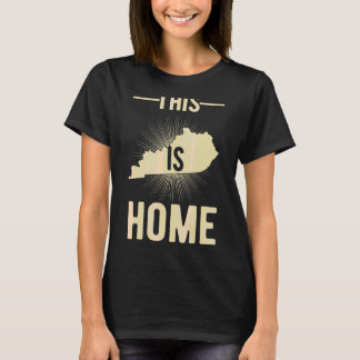Usaファ誇りを持ったン州これはホームマップケンタッキー Tシャツ