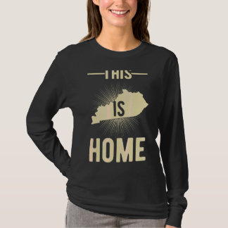 Usaファ誇りを持ったン州これはホームマップケンタッキー Tシャツ