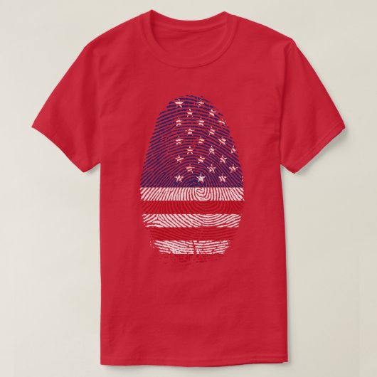 USAフィンガープリント Tシャツ (デザイン正面)