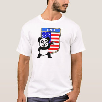 USAフェンシングパンダ Tシャツ