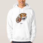 USAフットボールのエッセンスを捉えたシャツのデザイン パーカ (正面)