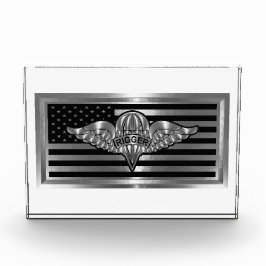 USAフラグとパラシュートリガー フォトブロック