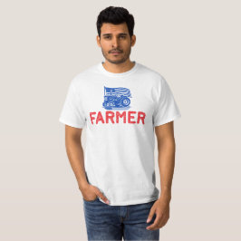 USAフラグトラクター農家 Tシャツ