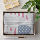 USAフラグマップウッドデコパージュティッシュペーパー 薄葉紙 (ギフト)
