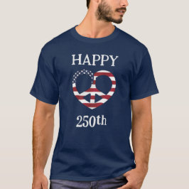 USAフラグ平和ハート Tシャツ