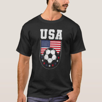 USAフラグ サッカー ファン Tシャツ