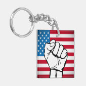 USAフラグ|上昇拳 キーホルダー (正面左)