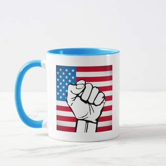 USAフラグ|上昇拳 マグカップ (左)