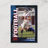 USAブルーレッドサッカー取引カードサッカーカード コーリングカード (正面)