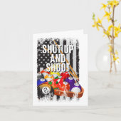 Usaプールクールビリヤード引用文シャットアップとSh カード (黄色い花)