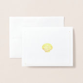 USAペ恋しく思ージェント型スタークラウンシェルありがとうございました 箔カード (封筒付き正面)