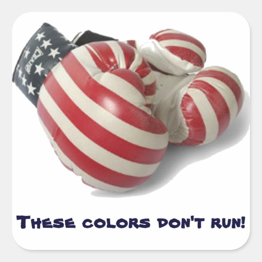 USAボクシング手袋 スクエアシール (正面)