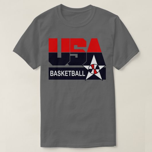 USAボールバスケットボール帽 Tシャツ (デザイン正面)