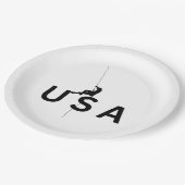 USAマウンテン登山 ペーパープレート (アングル)