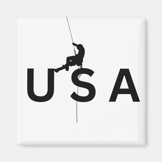 USAマウンテン登山 マグネット (正面)