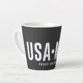 USAママ10 - サッカー母の日プレミアム カフェラテマグ (左アングル)