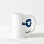USAマンアップブルー コーヒーマグカップ (正面右)