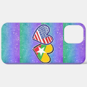 USAミャンマーラブハート Case-Mate iPhoneケース (裏面 (横))