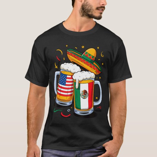 USAメキシコビール シンコデマヨ Tシャツ (正面)