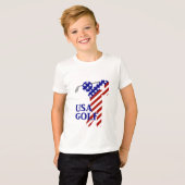 USAメンズゴルフ – 男性ゴルファー Tシャツ (正面フル)