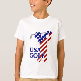 USAメンズゴルフ – 男性ゴルファー Tシャツ