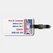 USAリバティカスタム文字ラゲッジタグ ラゲッジタグ (裏面横)