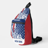 USAリバティ名前をカスタムする スリングバッグ (右コーナー)