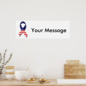 USAリボン ポスター (キッチン)