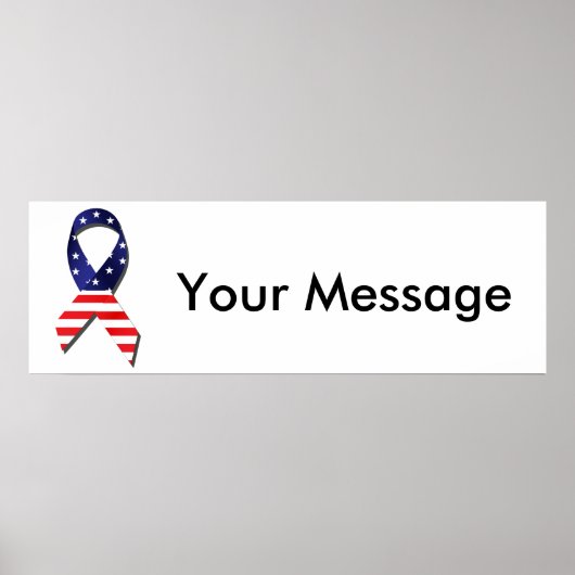 USAリボン ポスター (正面)