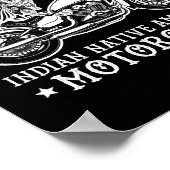 USAレジェンダリーバイクインディアン先住民バイク ポスター (角)