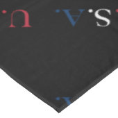 USAレッドホワイトアンドブルーレタリングデザイン テーブルクロス (アングル)